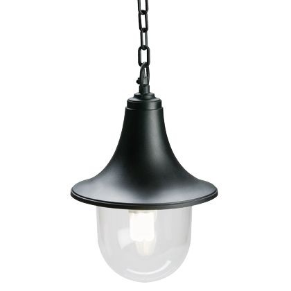 Sospensione E27 Nero - Lampada in Termoplastico Trasparente - Altezza Max 150mm - Potenza Massima 60W