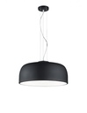 Sospensione Moderna Metallo Nero 4 Luci