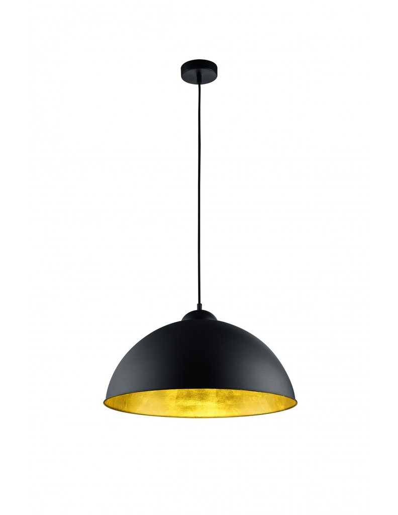 Sospensione Moderna Romino II Nero Oro Ø50 cm 1xE27