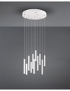 Sospensione Moderna Tubular 11 Tubi Led Bianco Ø40 cm