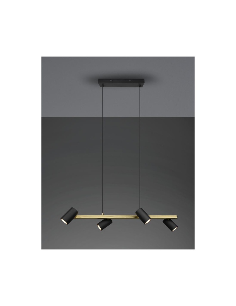 Sospensione 4 Faretti Spot Orientabili Marley Trio Lighting