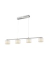 Sospensione Nichel 4 Vetri Led Dimmer Alegro Trio Lighting
