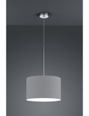 Sospensione Hotel Paralume Grigio Ø40 cm