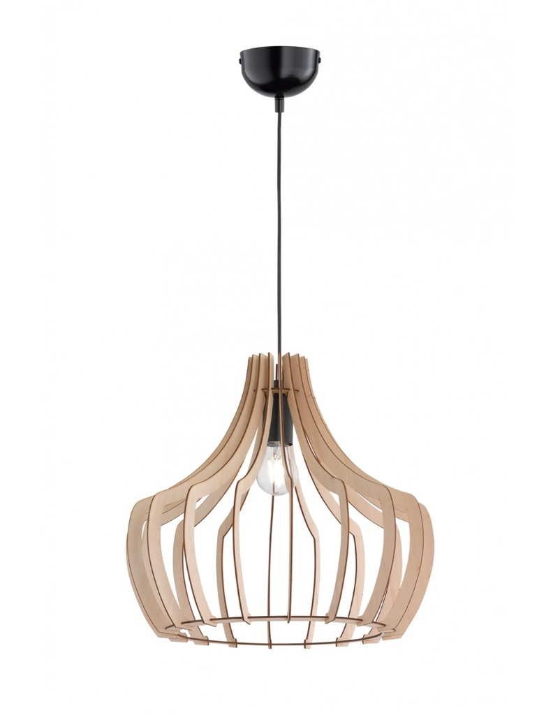 Sospensione in Legno Naturale Ø44 cm
