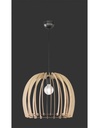 Sospensione Wood 1xE27 Cupola Listelli Legno Naturale Ø50 cm Trio Lighting