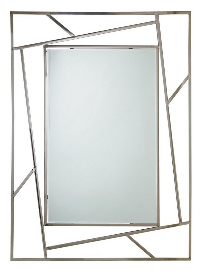 Specchio con cornice rettangolare 120x90