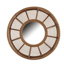 Specchio in Legno Naturale Tondo ø62x8,5 cm