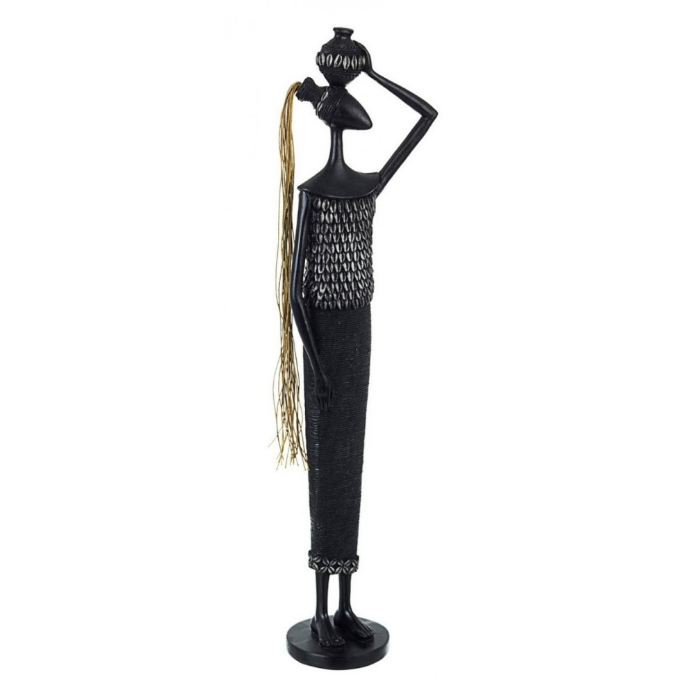 Statuetta Zulu Donna industrial - 14x10x61 cm