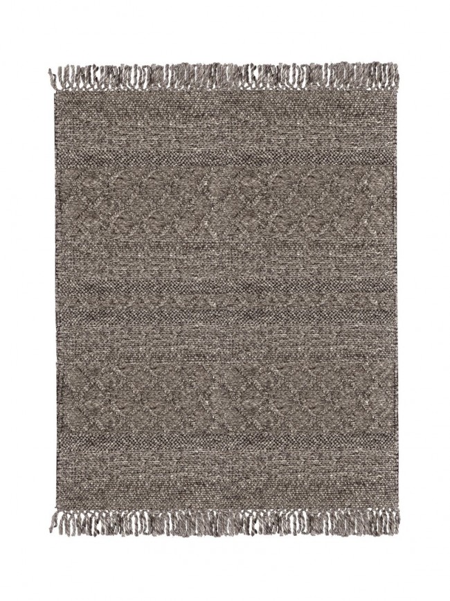 Tappeto Hiruni Marrone 140x200 - 70% lana, 30% poliestere
