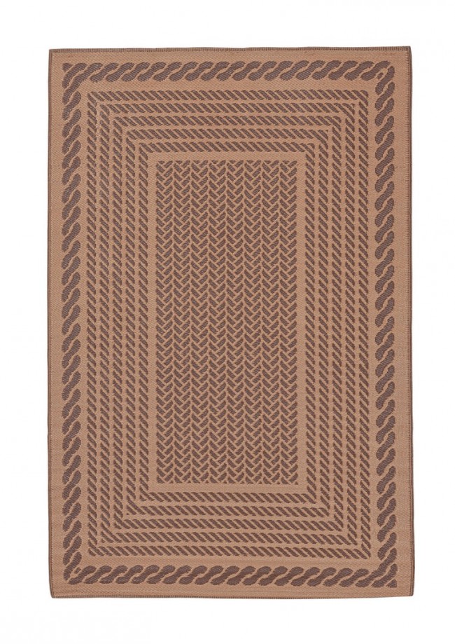 Tappeto Jacquard Reversibile Marrone-Marrone 180x270