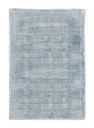 Tappeto Rashmi Azzurro 140x200 - Fronte in Viscosa, Retro in Cotone
