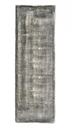Tappeto Rashmi Grigio 80x250 - Fronte in Viscosa, Retro in Cotone