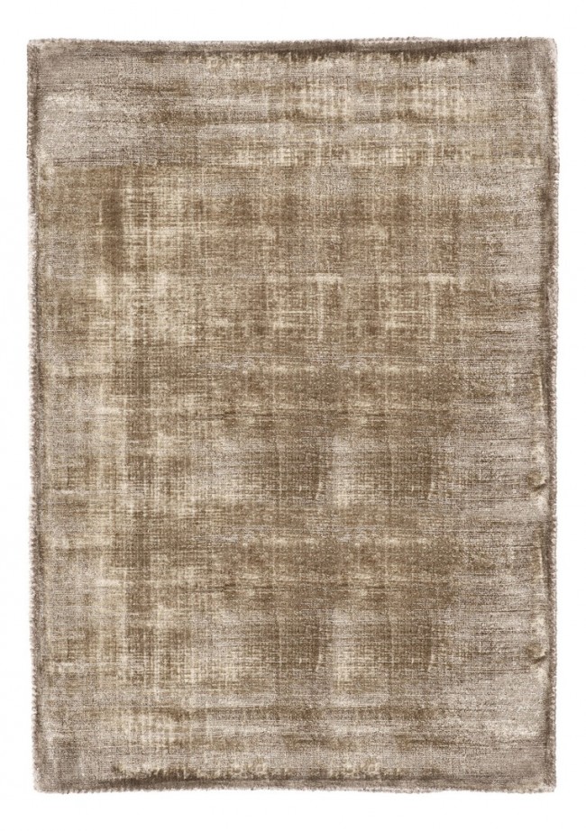 Tappeto Rashmi Marrone 160x230 - Fronte in Viscosa, Retro in Cotone