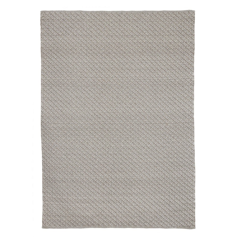 Tappeto da esterno grigio lavorato a mano 230x350