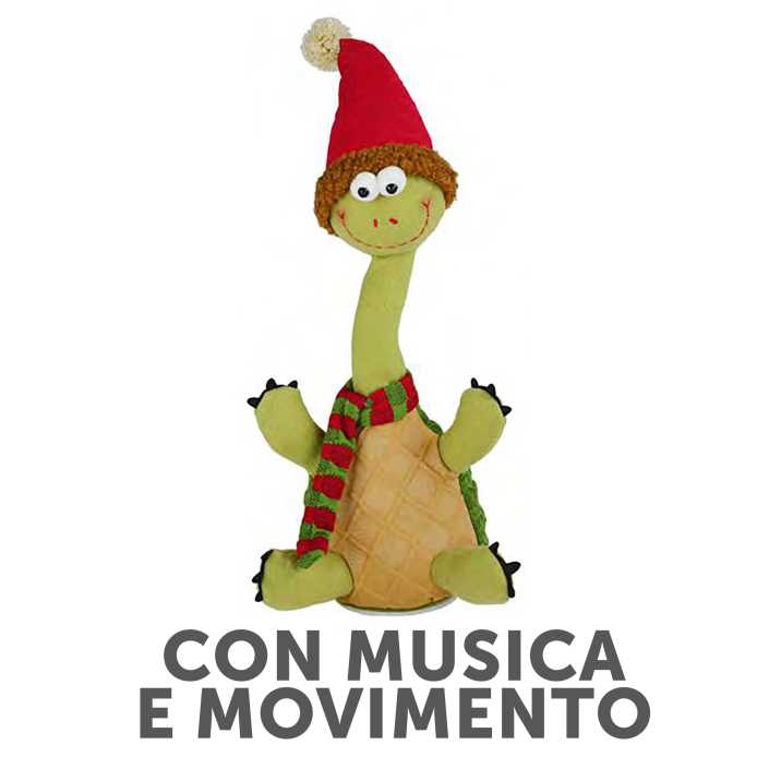 Tartaruga Musicale Collo Lungo - 19 x 18 x 35,5 cm