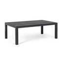 Tavolino in Alluminio Antracite 120x70x43h cm