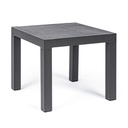Tavolino antracite in alluminio stile industrial 50x50 cm