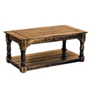 Tavolino basso legno antico chiaro 60x110x48 cm