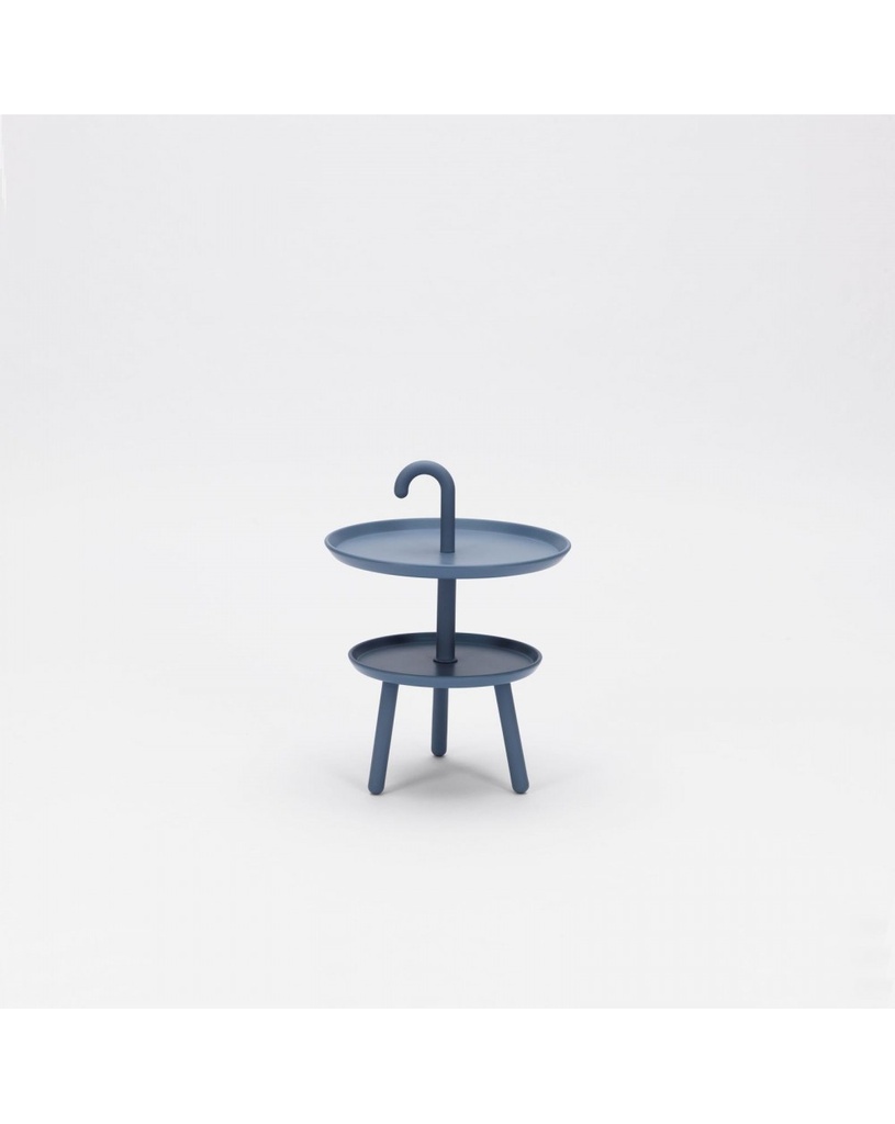 Tavolino da esterno in polipropilene, grigio, Ø.41 x 55 cm