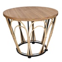 Tavolino legno noce tondo ø63h50