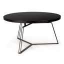 Tavolino in metallo design Ø70a - 38h