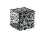 Tavolino Specchio Damascato 40x40x40 cm