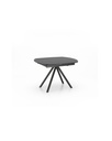 Tavolo allungabile in ceramica su vetro temperato, 120-180 x 90 x 76 cm, con gambe in metallo antracite