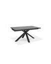 Tavolo allungabile in ceramica grigio grafite, 160-240 x 90 x 76 cm