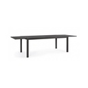 Tavolo da esterno allungabile in alluminio antracite HILDE 200-300x100xh75 cm