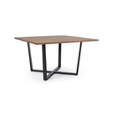 Tavolo Helsinki Antracite-Naturale 130x130 cm