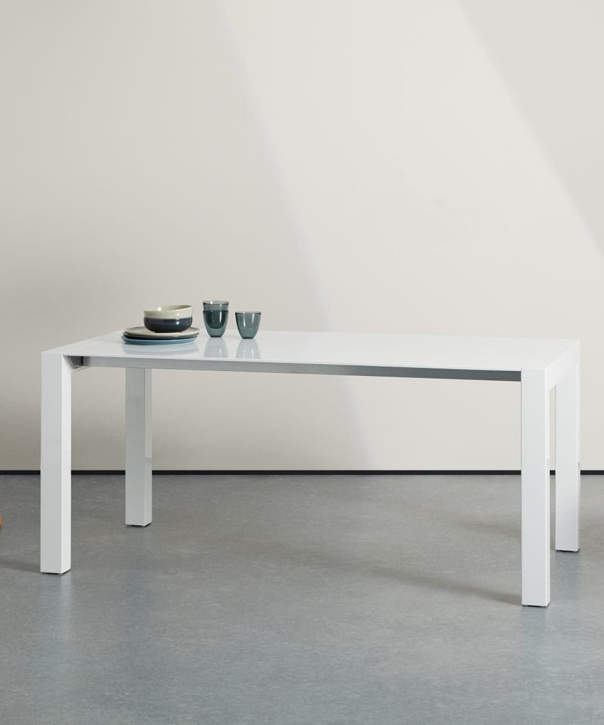 Tavolo allungabile elegante in MDF, dimensioni 90x174/264x76