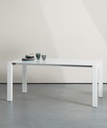 Tavolo allungabile elegante in MDF, dimensioni 90x174/264x76
