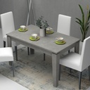 Tavolo allungabile Cemento MEGARON 120/160X80 cm