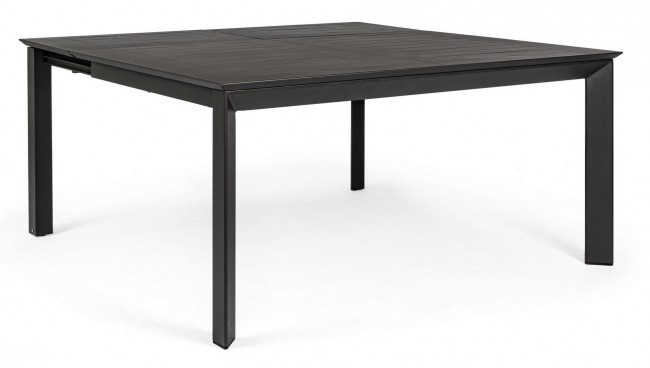Tavolo Allungabile da Giardino Konnor Antracite - Dimensioni 160x110/160x77.5 cm