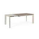 Tavolo allungabile grigio e tortora - Misure: 140/200x90x76 cm
