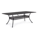 Tavolo da esterno rettangolare antracite 107 x 213 cm