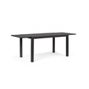 Tavolo da esterno allungabile in alluminio antracite 140/210x77xh75