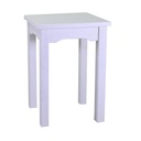 Tavolo esposizione Nantes in legno bianco quadrato - Dimensioni: 50x50x50 cm