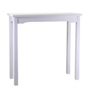 Tavolo esposizione rettangolare in legno bianco Nantes - 114x46x80 cm