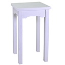 Tavolo esposizione in legno bianco - Dimensioni: 50x50x70 cm