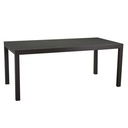 Tavolo alluminio allungabile antracite opaco 160/220x90x67,5/75 cm