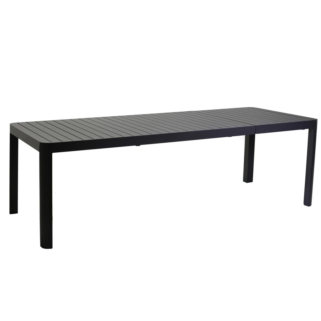 Tavolo Alluminio Claveland Antracite Allungabile Rettangolare 180/240x100x75 cm