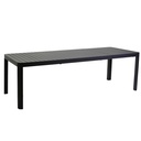 Tavolo Alluminio Claveland Antracite Allungabile Rettangolare 180/240x100x75 cm