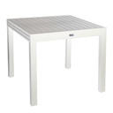 Tavolo alluminio Sullivan allungabile bianco - Misure: 90x73x90 cm