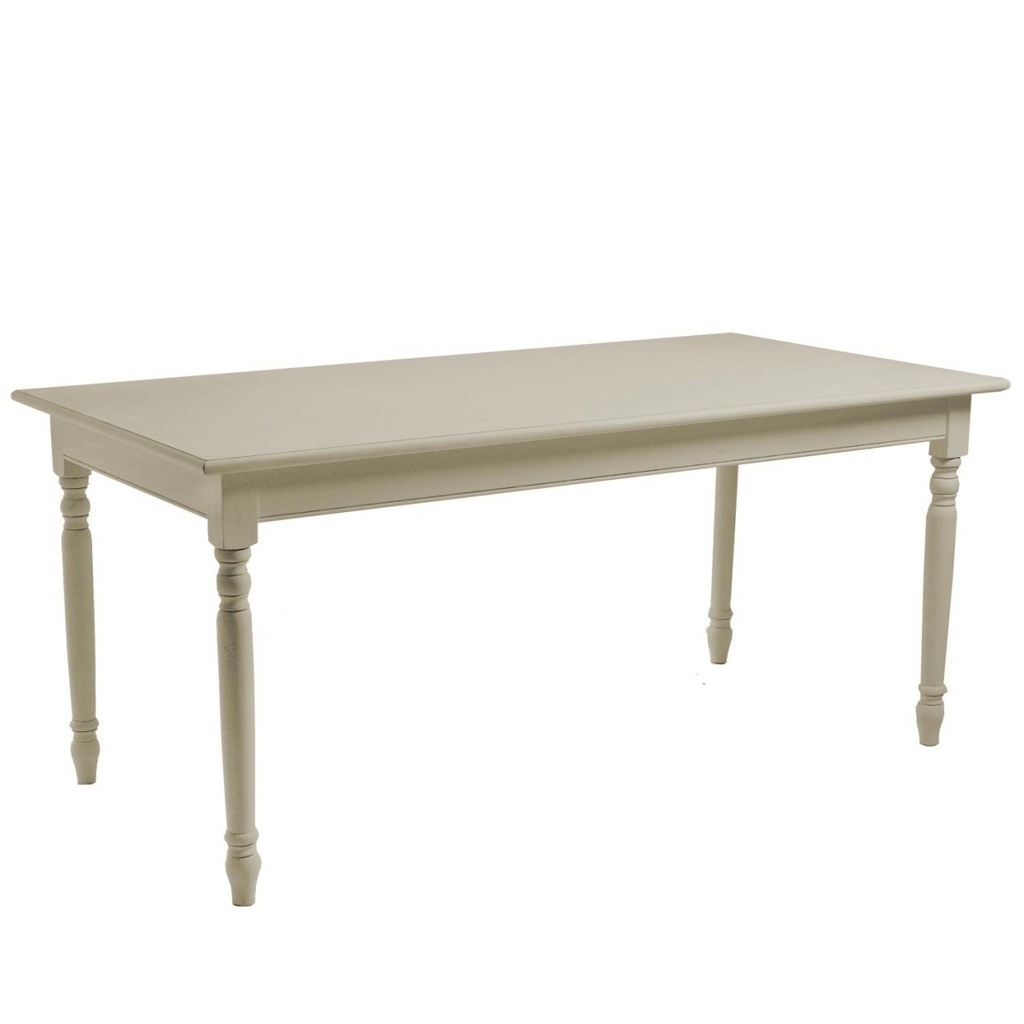 Tavolo rettangolare in legno shabby grigio 90x180x78 cm
