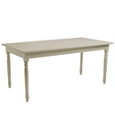 Tavolo rettangolare in legno shabby grigio 90x180x78 cm