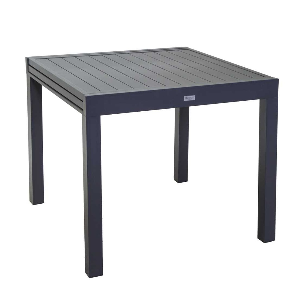 Tavolo allungabile in alluminio antracite h73 cm