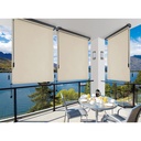 Tenda a Rullo Alluminio Beige Manuale - 120 x 250 cm