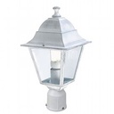 Testa-palo in alluminio pressofuso con diffusori in vetro trasparente - Diametro 60mm, Altezza max lampada 170mm, Potenza massima lampade 60W