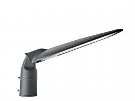 Testa-palo in alluminio pressofuso con luce diretta a LED - 50W, 4400 lumen, 3000°K grafite